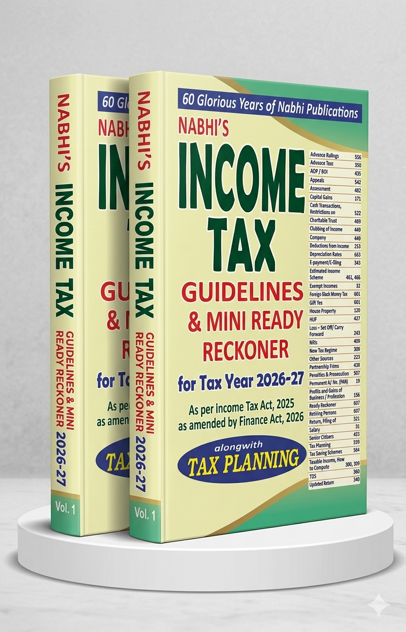 Nabhi's | INCOME TAX GUIDELINES & MINI READY RECKONER | Edition 2026