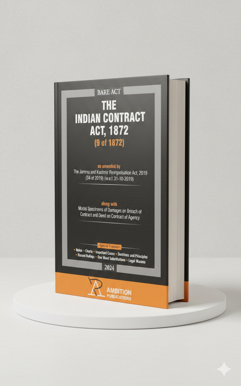 Indian Contract Act, 1872 | AMBITION PUBLICATIONS | Edition 2026 - GenZbookcompany