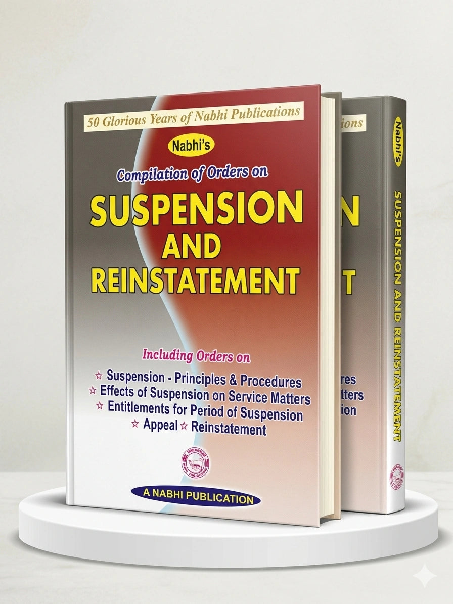 Compilation Of Orders On Suspension And Reinstatement | Nabhi Publications