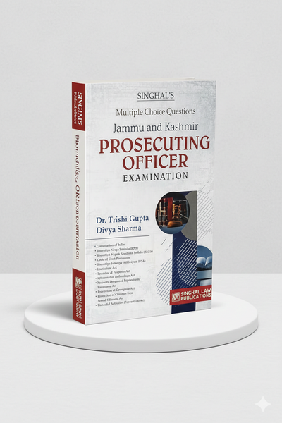 MCQs on J&K Prosecuting Officer Exam | Singhal Law Publication