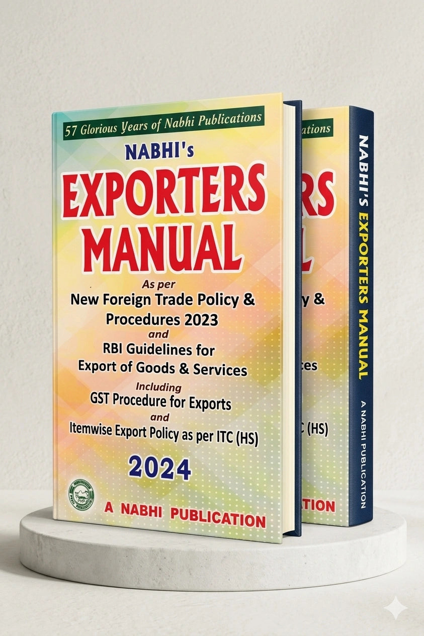 Exporters Manual As Per New Foreign Trade Policy and Procedures 2023 | Nabhi Publications