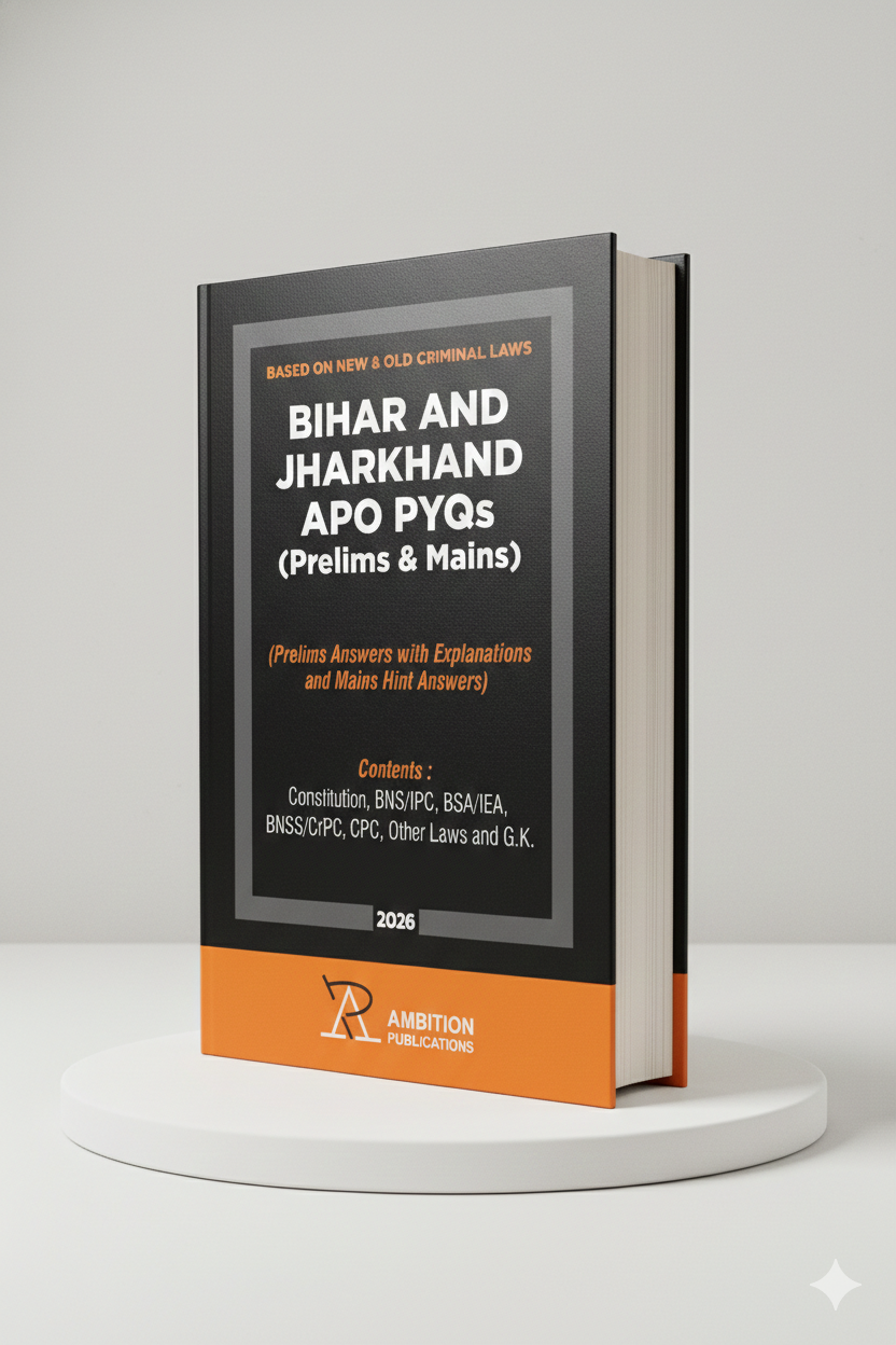 BIHAR & JHARKHAND APO PYQs | AMBITION PUBLICATIONS | Edition 2026 - GenZbookcompany