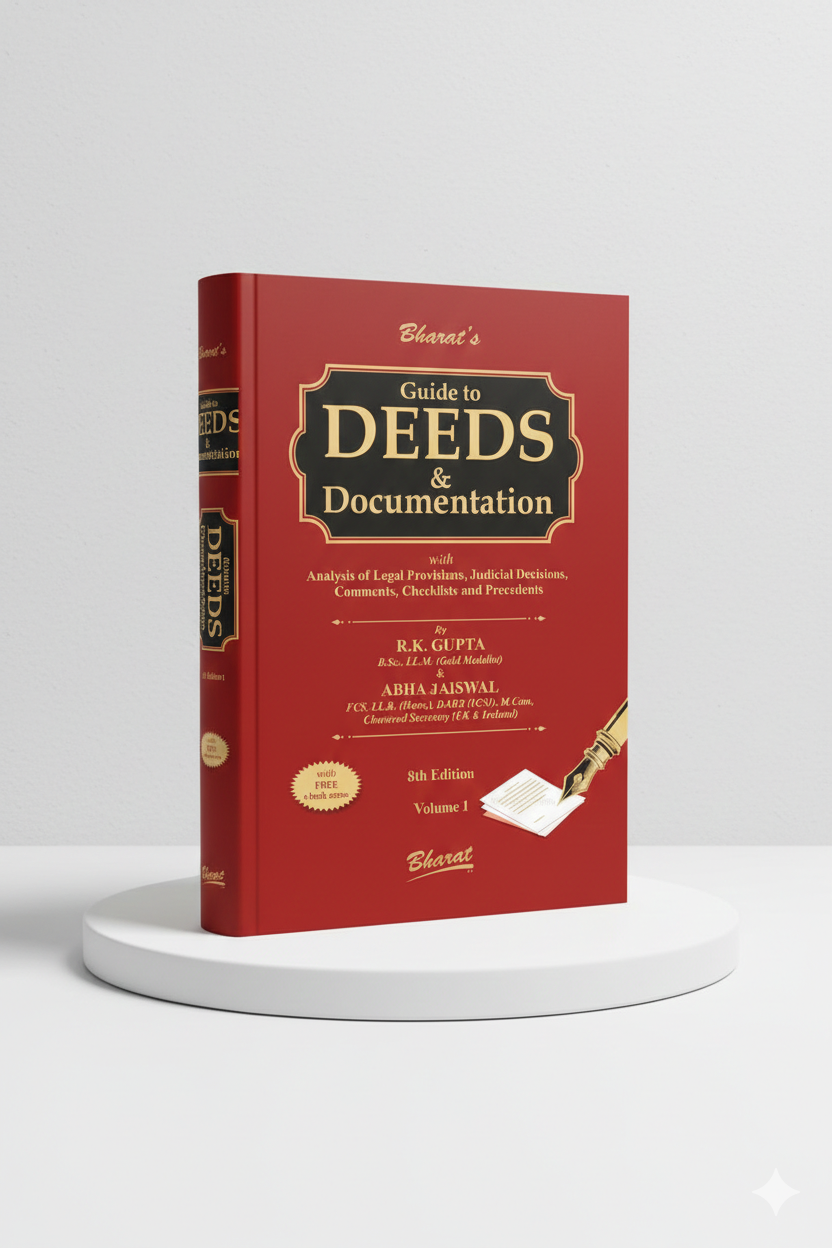 Guide to DEEDS & Documentation (in 2 vols.) | R.K. Gupta & Abha Jaiswal | Edition 2025 - GenZbookcompany