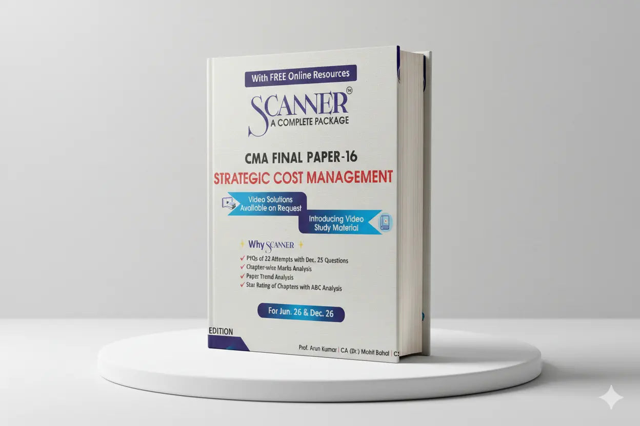 Shuchita Solved Scanner | CMA Final Paper 16 | Strategic Cost Management | Arun Kumar