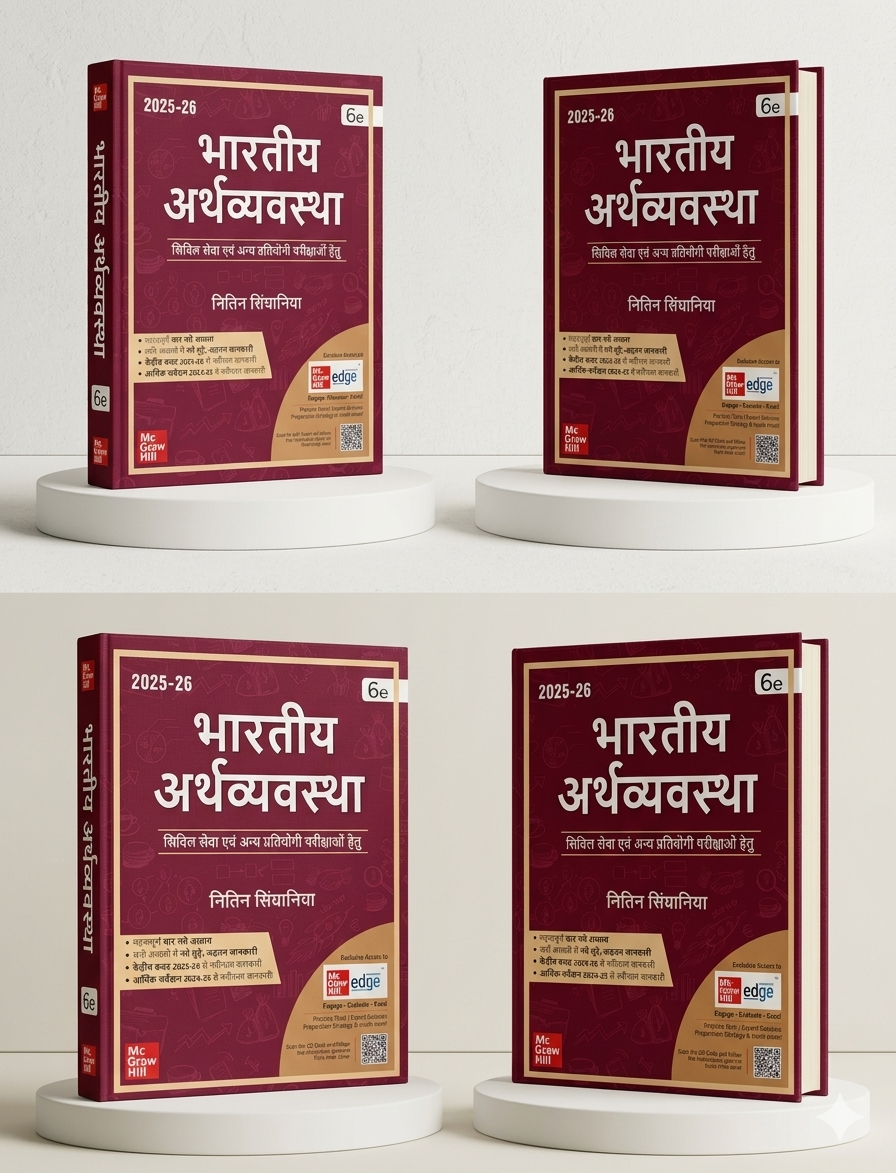 Indian Economy | Nitin Singhania | ‎ McGraw Hill | Edition 2025 | Hindi