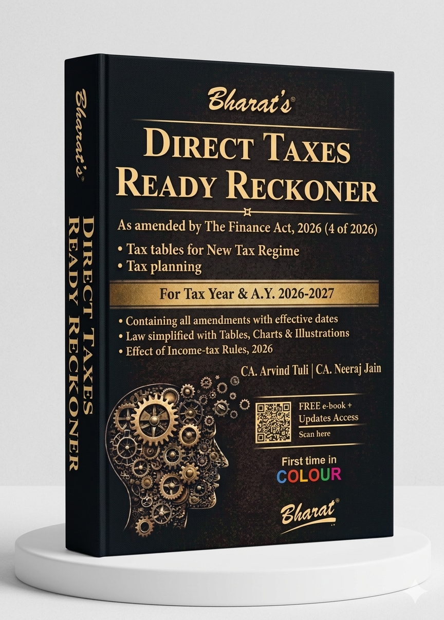 DIRECT TAXES READY RECKONER | Bharat Law House | Edition 2026