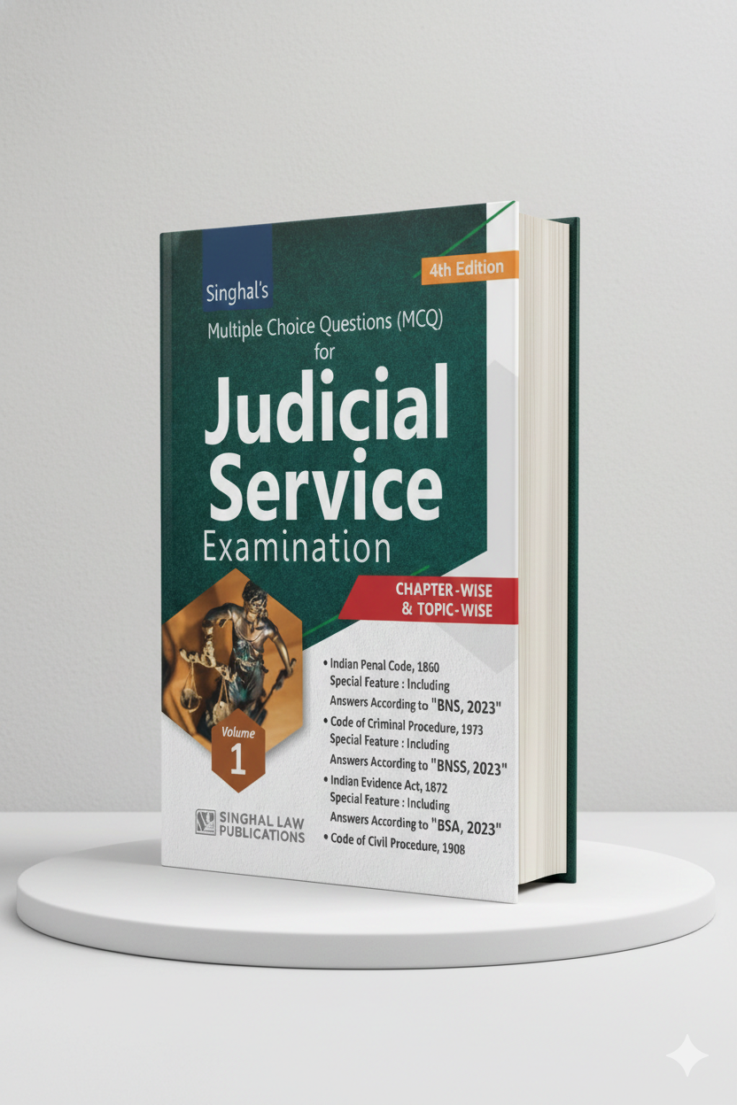 Multiple Choice Questions (MCQ) for Judicial Service Examination (Volume-1) 4th | Singhal Law Publication - GenZbookcompany
