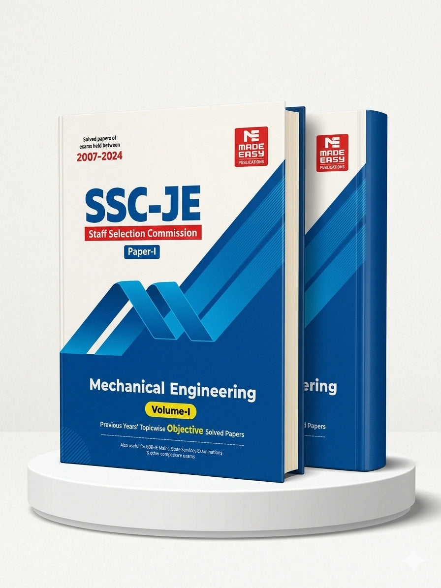 SSC-JE: Mechanical Engineering 2025- Previous Year Objective Solved Paper-1 Volume-1 | MADE EASY Publications | Edition 2026