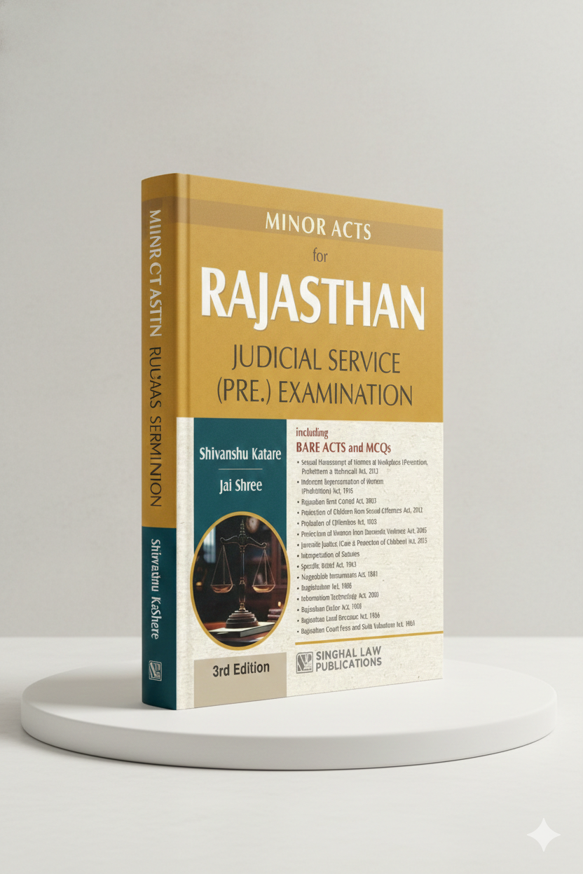 [Minor Acts] Rajasthan Judicial Service Prelims Exam | Shivanshu and Jai Shree | Singhal Law Publication - GenZbookcompany