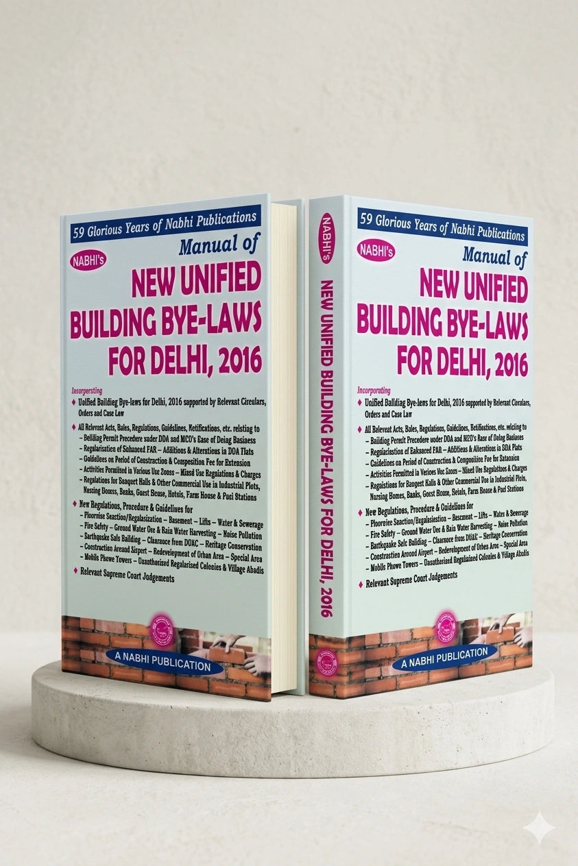 New Unified Building Bye Laws for Delhi 2016 | Nabhi Publications
