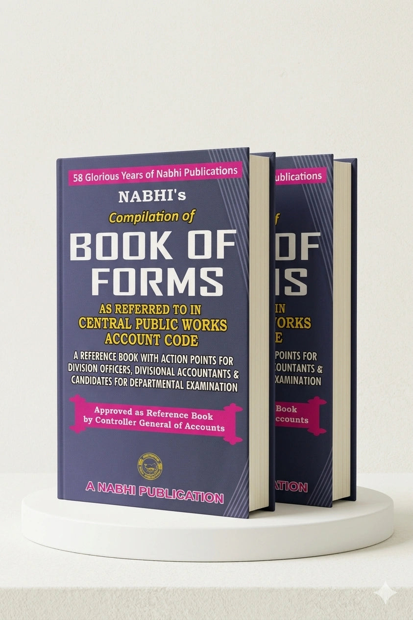 Compilation Of Book Of Forms As Referred To In Central Public Works Account Code | Nabhi Publications