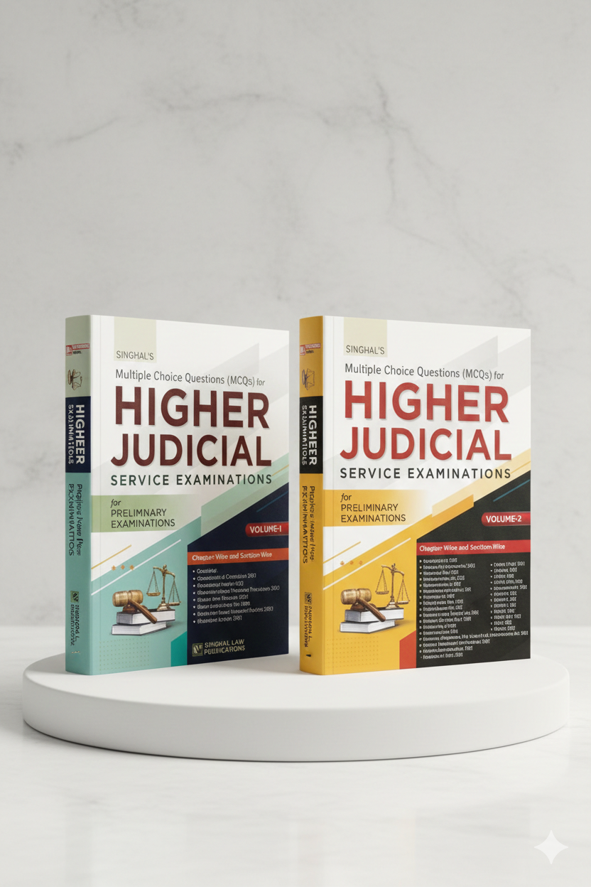 [SET of 2] MCQs for Higher Judicial Service Exam (Prelims) Volume 1 & 2 | Singhal Law Publication - GenZbookcompany