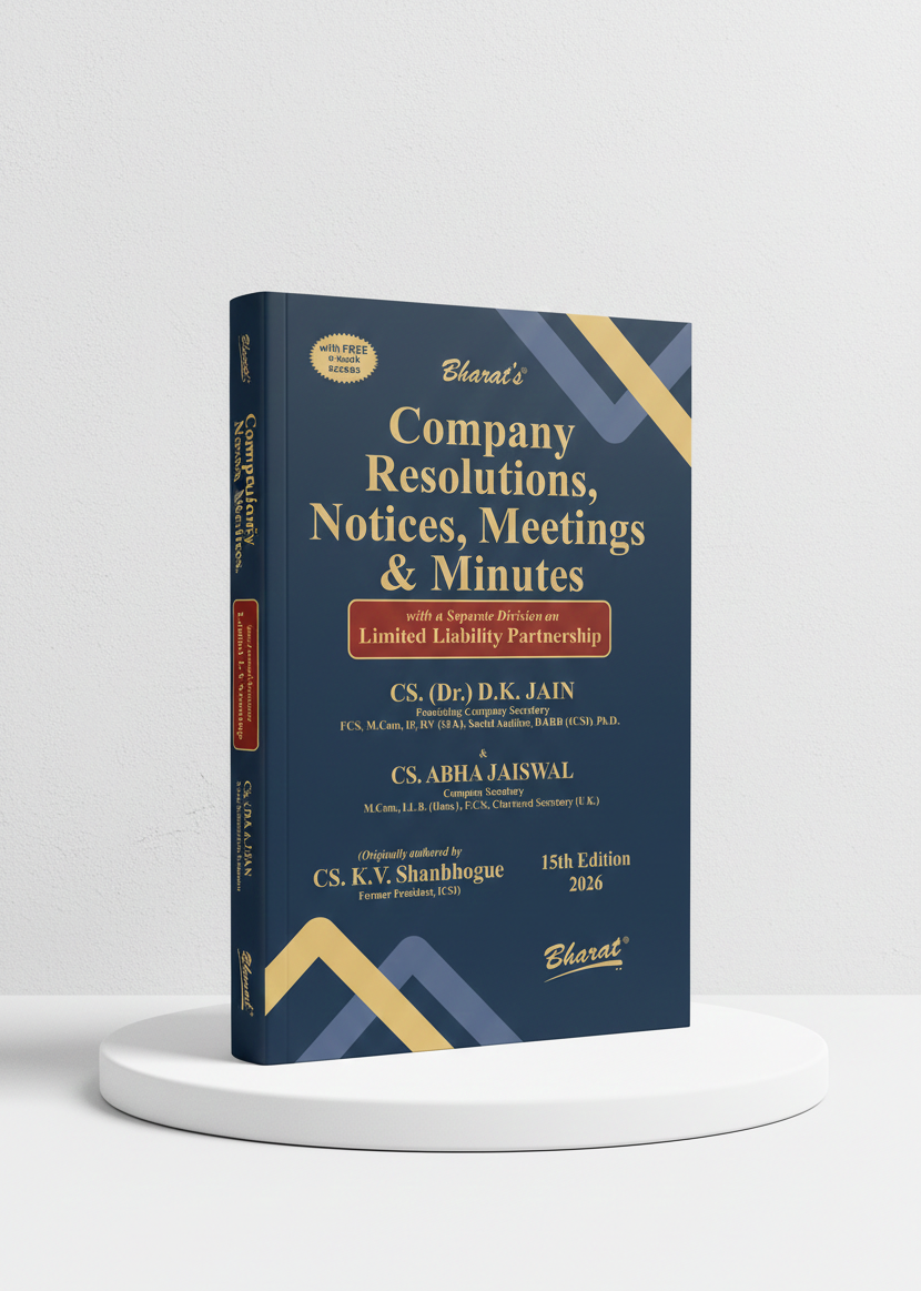 Company Resolutions, Notices, Meetings & Minutes | CS.Dr. D.K. JAIN & CS. ABHA JAISWAL | Bharat Law House | Edition 2025 - GenZbookcompany