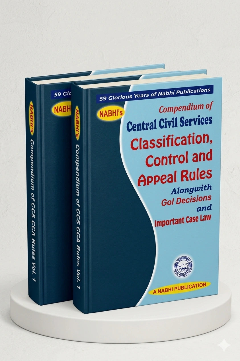 Compendium of Central Civil Services Classification Control and Appeal Rules Alongwith Government of India Decisions | Nabhi Publications