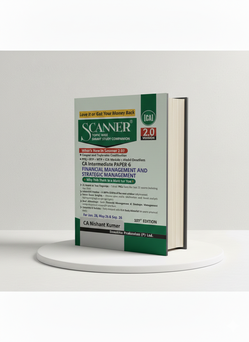 Shuchita Scanner | CA Inter Paper - 6 Financial Management and Strategic Management Green Edition | CA Nishant Kumar