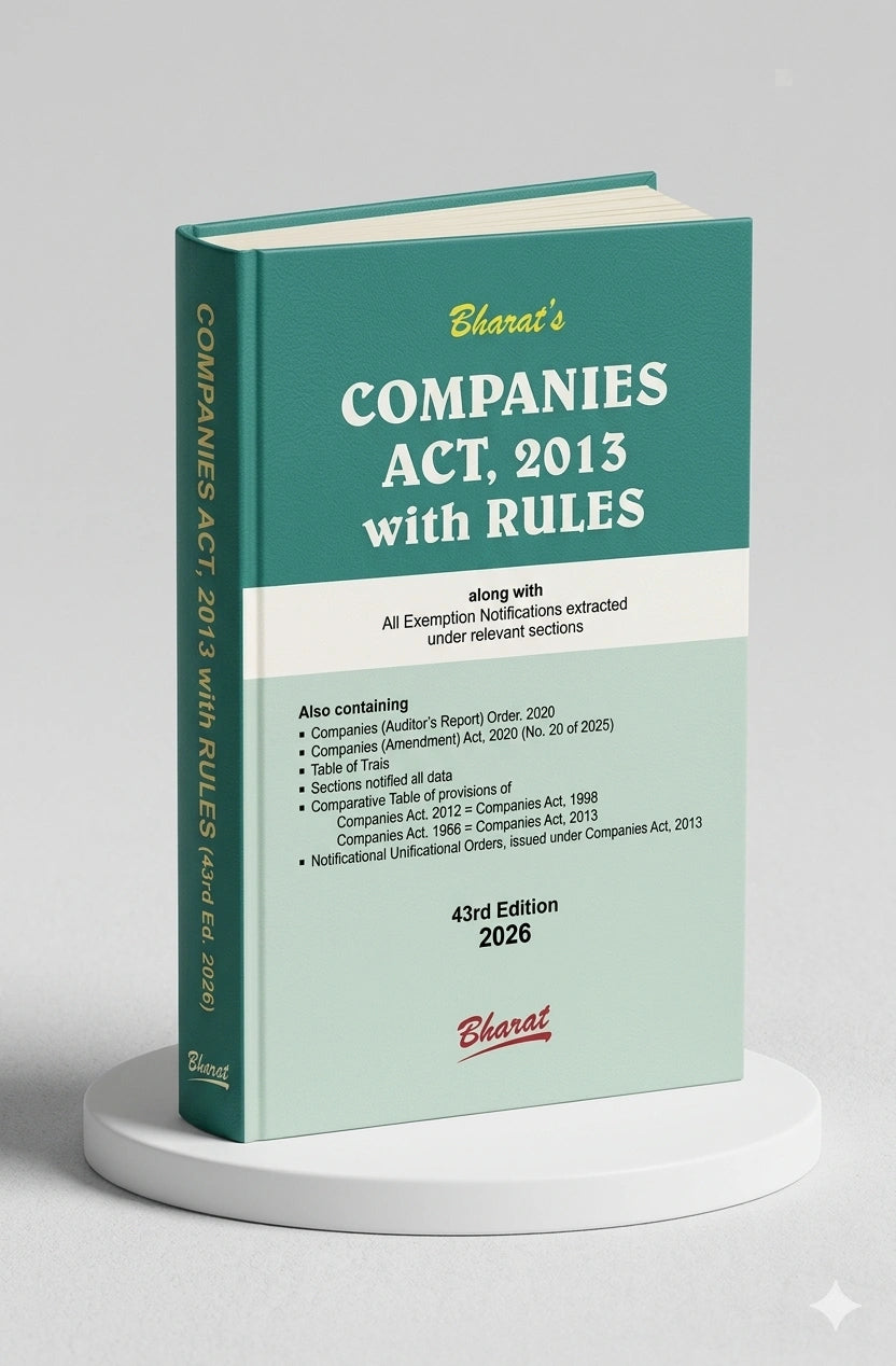 COMPANIES ACT, 2013 with RULES (Pkt edn.) | | Bharat Law House | Edition 2026