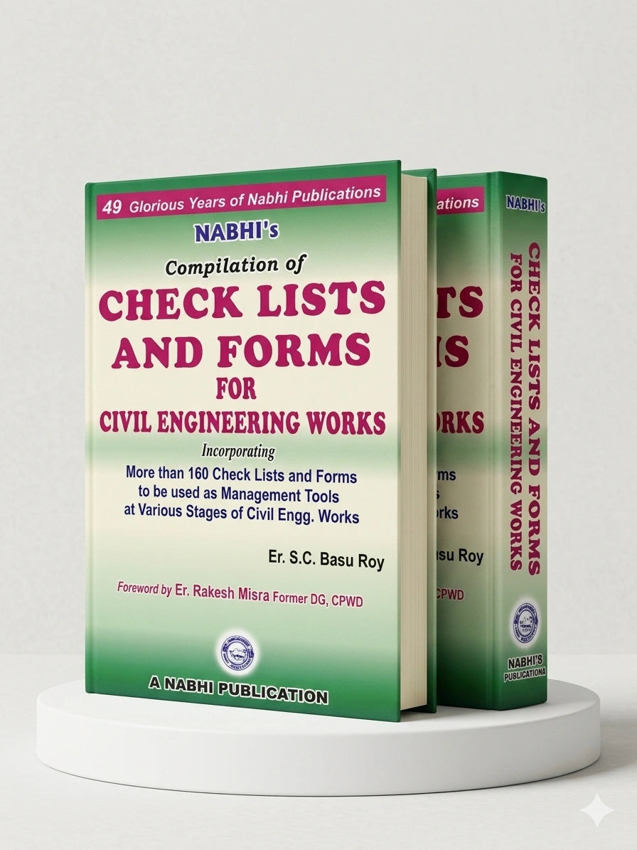 Compilation Of Check Lists And Forms For Civil Engineering Works | Nabhi Publications