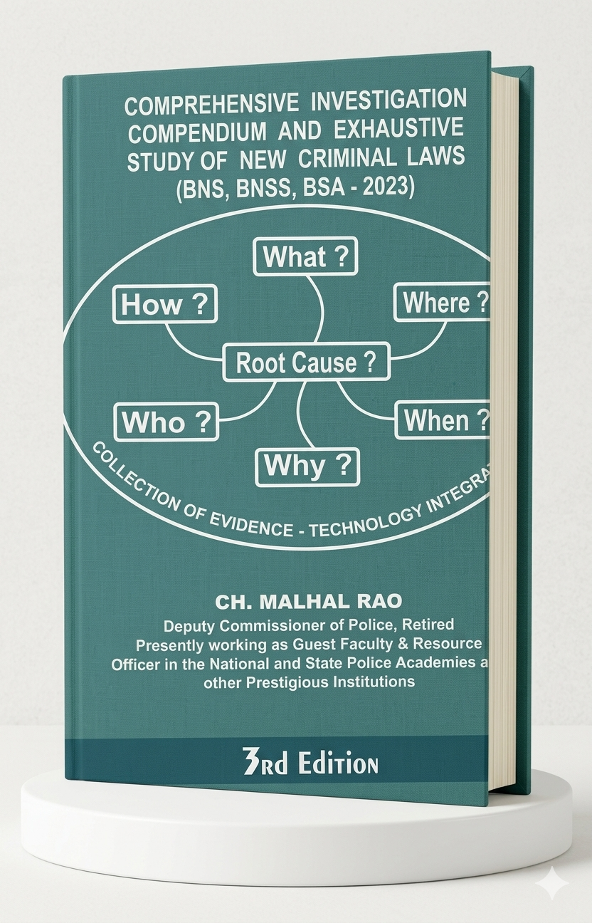 Comprehensive Investigation Compendium and Exhaustive Study of Criminal Laws ( BNS , BNSS, BSA 2023 ) | Ch Malhal Rao | Aisa Law House