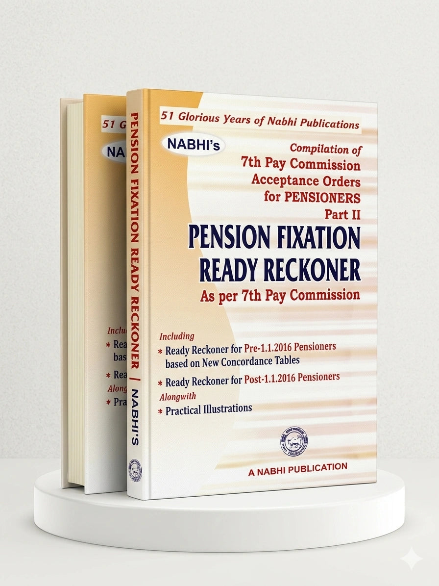 Compilation Of 7th Pay Commission Acceptance Orders For Pensioners Part II Pension Fixation Ready Reckoner As Per 7th Pay Commission | Nabhi Publications