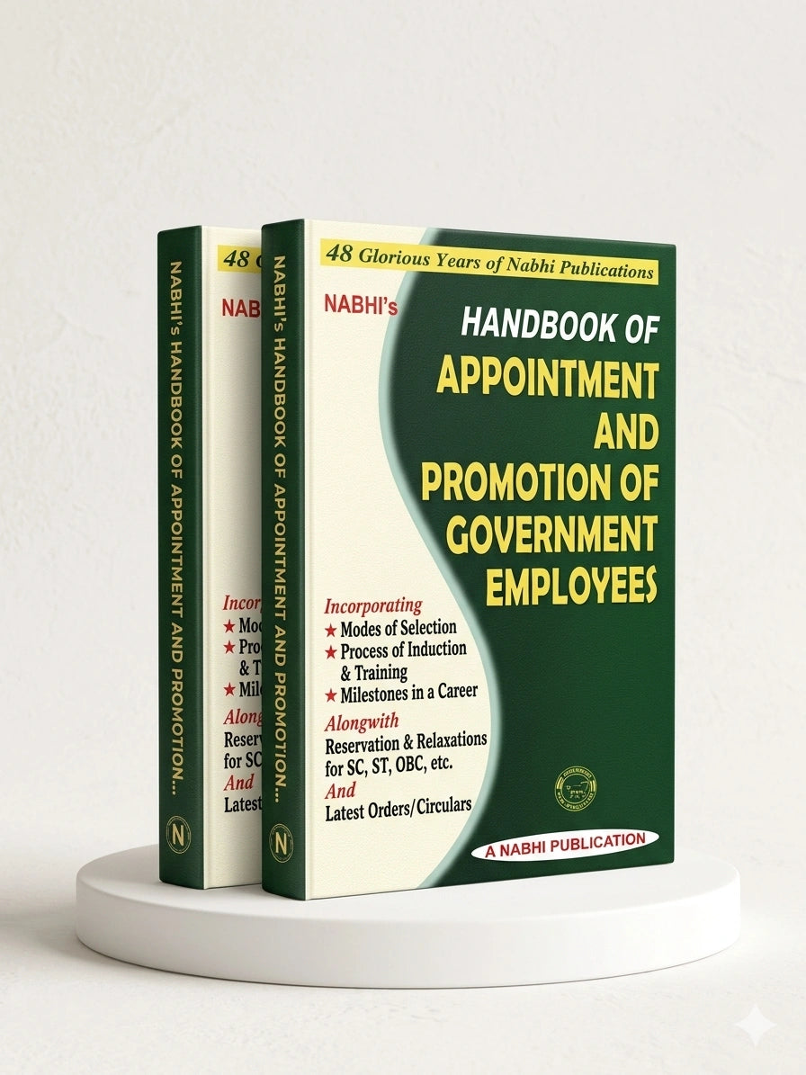Handbook Of Appointment And Promotion Of Government Employees | Nabhi Publications