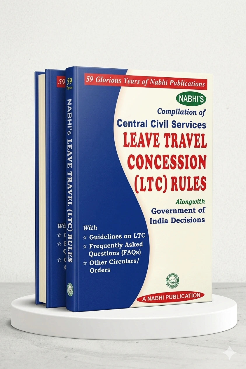 Compilation of Central Civil Services Leave Travel Concession LTC Rules Alongwith Government of India Decisions as per Seventh Pay Commission Orders | Nabhi Publications