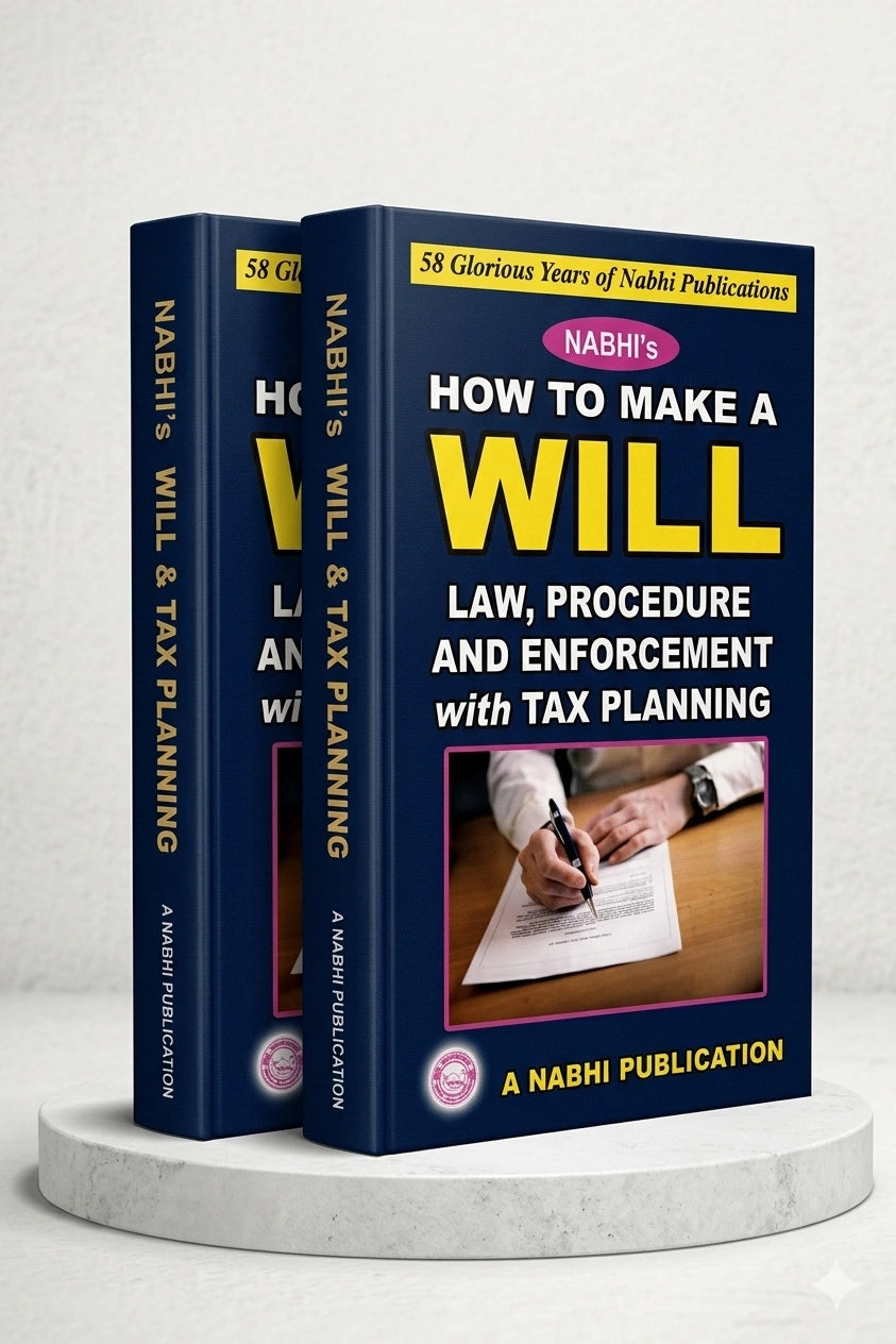 How To Make A Will Law Procedure And Enforcement With Tax Planning | Nabhi Publications