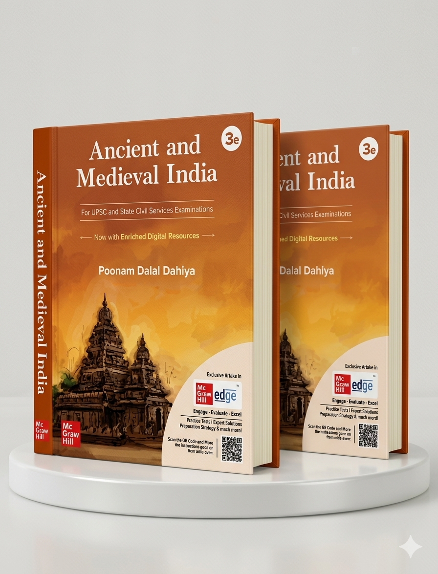 Ancient and Medieval India | Poonam Dalal Dahiya | McGraw Hill | Edition 2025-26