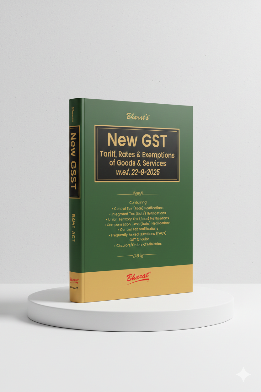 New GST Tariff, Rates & Exemptions of Goods & Services | Bharat Law House |Edition 2025 - GenZbookcompany