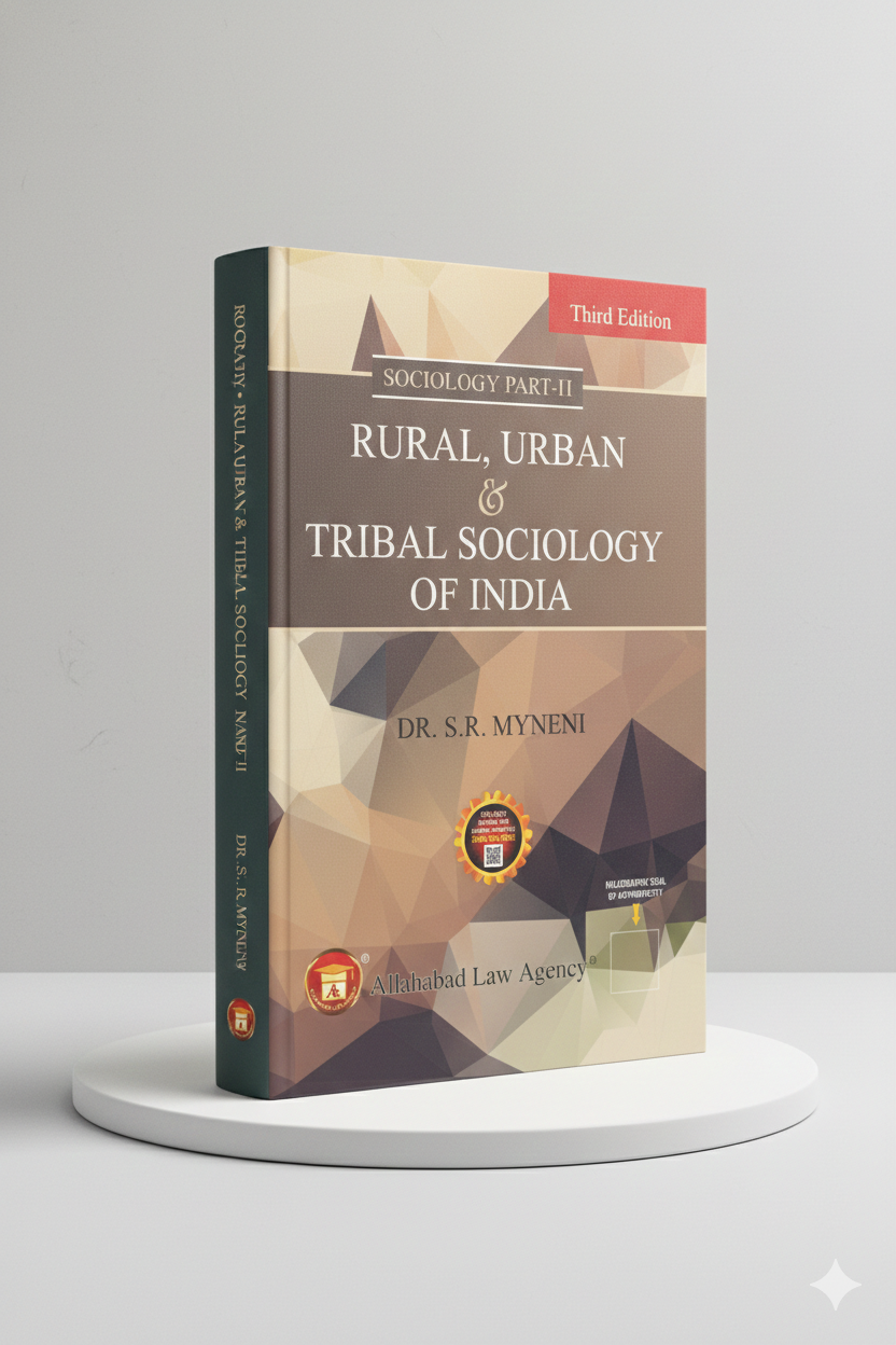 Rural, Urban & Tribal Sociology of India(Sociology – II) | Dr.S.R. Myneni | Allahabad Law Agency - GenZbookcompany