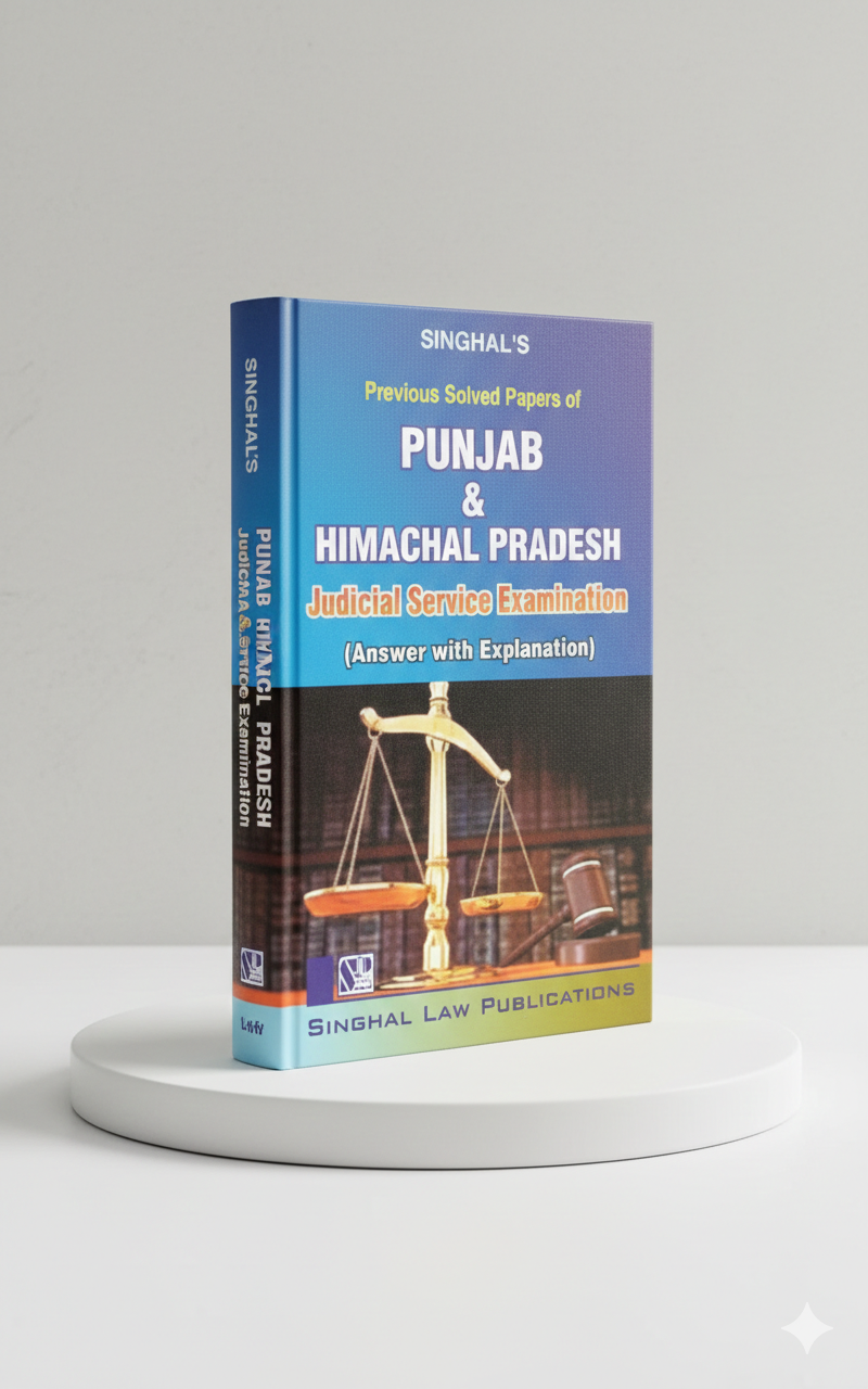 Previous Solved Papers Of Punjab and Himachal Pradesh Judicial Service Exam | Singhal Law Publication - GenZbookcompany