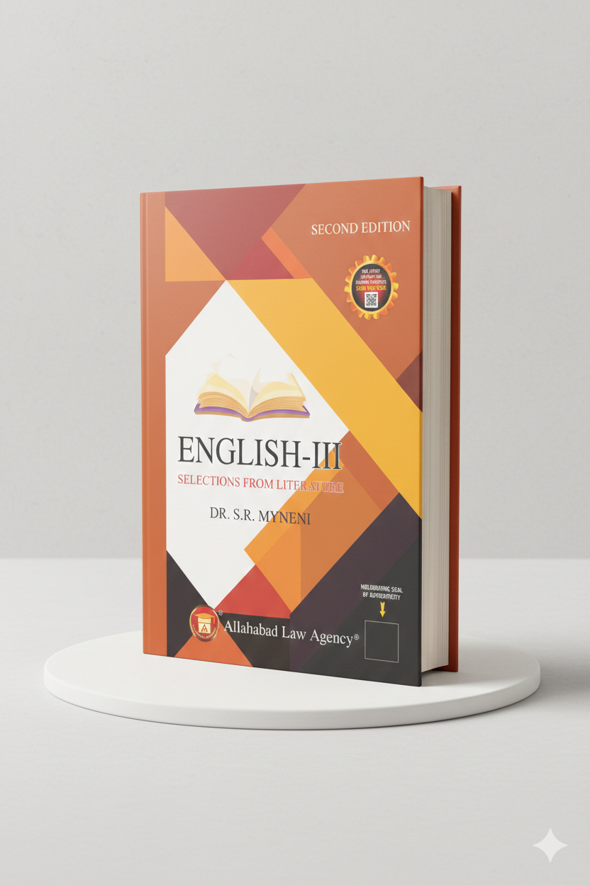 English III(Selections From Literature) | Dr.S.R. Myneni |Allahabad Law Agency - GenZbookcompany