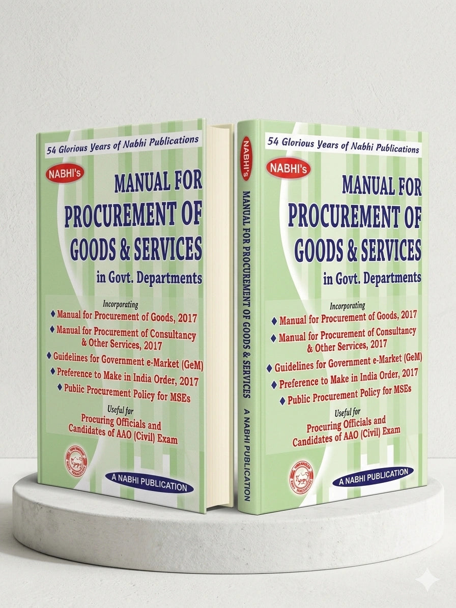 Manual For Procurement Of Goods And Services In Government Departments | Nabhi Publications