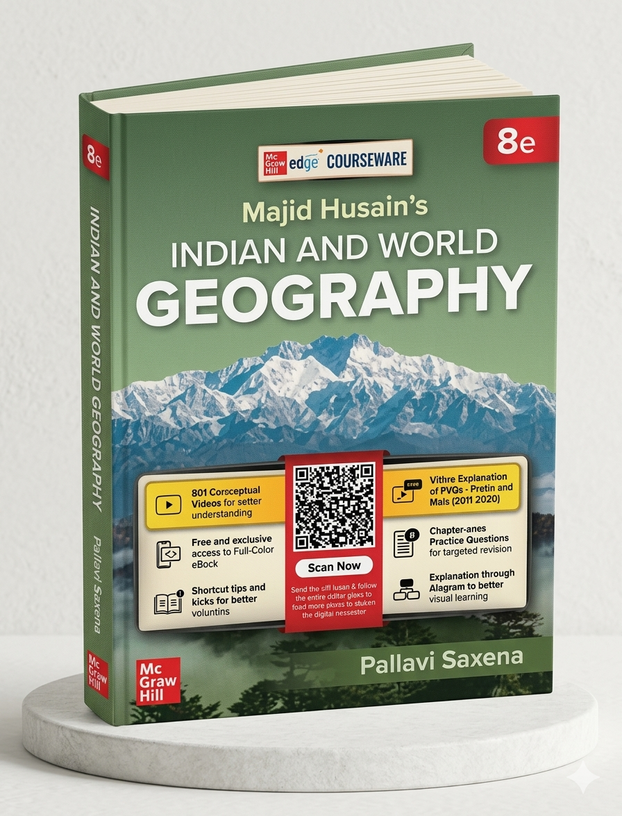 Indian and World Geography |  Majid Husain's | | ‎ McGraw Hill | Edition 2026
