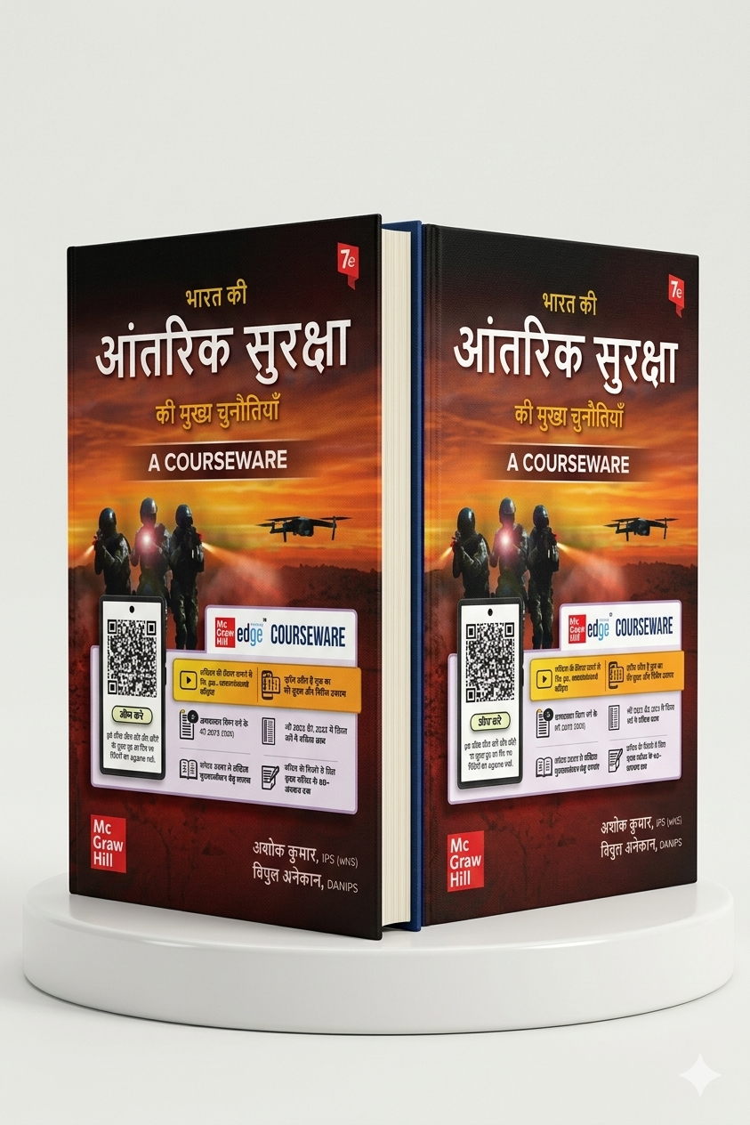 Challenges to Internal Security of India |  Ashok Kumar, Vipul Anekant | McGraw Hill | Edition 2026 | Hindi