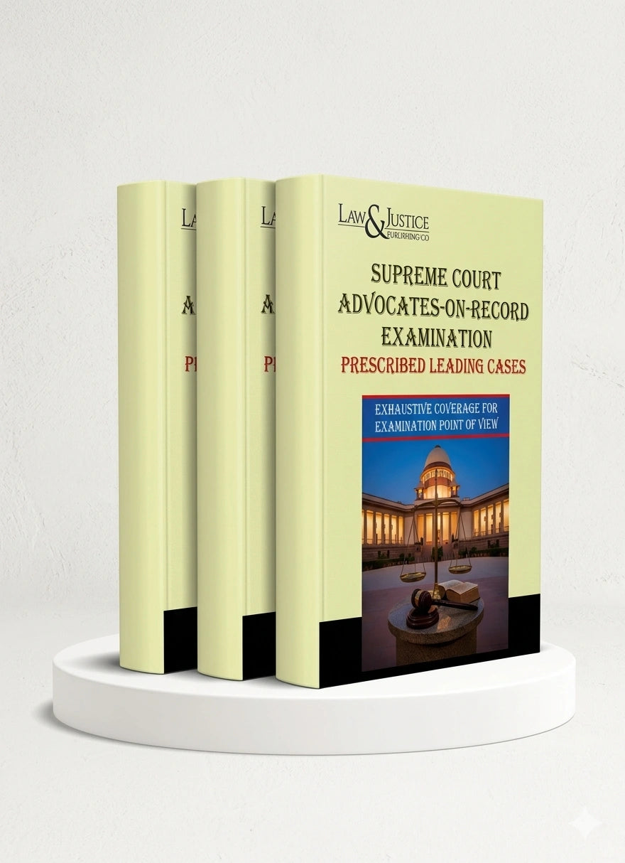 Supreme Court Advocates-on-Record Exam | Law & Justice Publishing | EDITION 2026