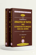 Compilation of Analysis of Rates and Estimation Techniques for Civil Works In 2 Vols. | Nabhi Publications