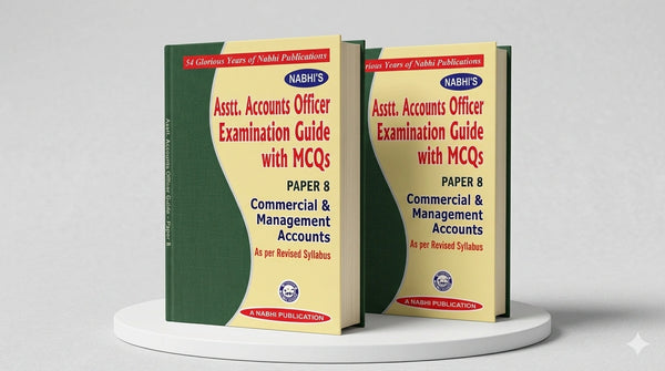 Asstt Accounts Officer Examination Guide with MCQs Paper 8 Commercial and Management Accounts | Nabhi Publications