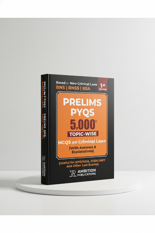 5,000+ Topic-Wise MCQs on New Criminal Laws (BNS | BNSS | BSA) | Prelims | PYQs Based AMBITION PUBLICATIONS | Edition 2026 - GenZbookcompany