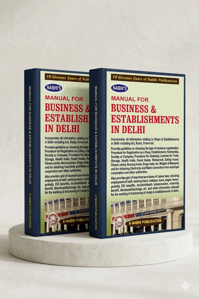 Manual for Business and Establishments in Delhi | Nabhi Publications