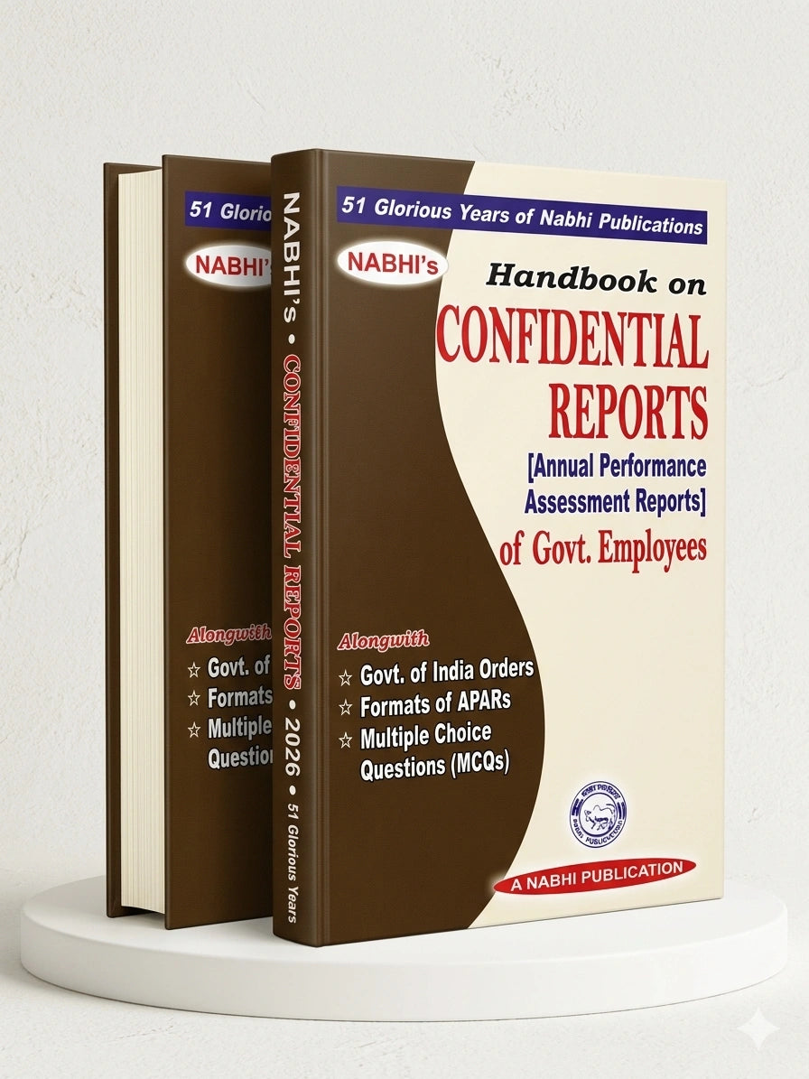 Handbook On Confidential Reports Annual Performance Assessment Reports Of Government Employees | Nabhi Publications