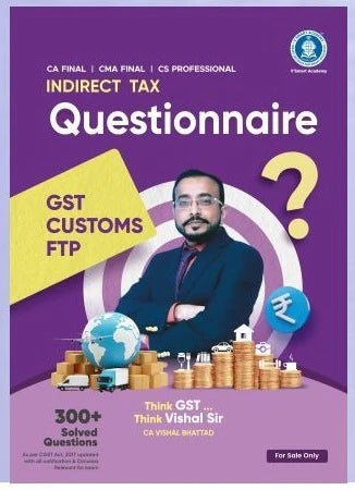 CA Final Indirect Tax Questionnaire Book | CA Vishal Bhattad