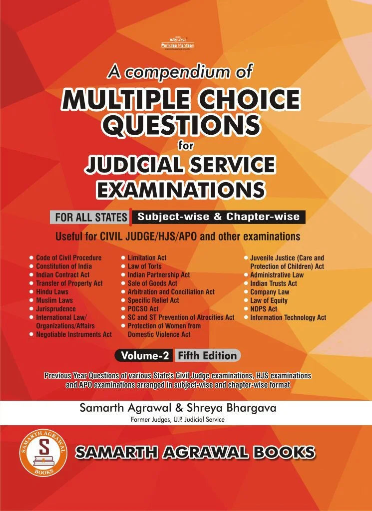 Compendium of Multiple Choice Questions for Judicial Service Examinations: Volume 2 | Samarth Agrawal, Shreya Bhargava