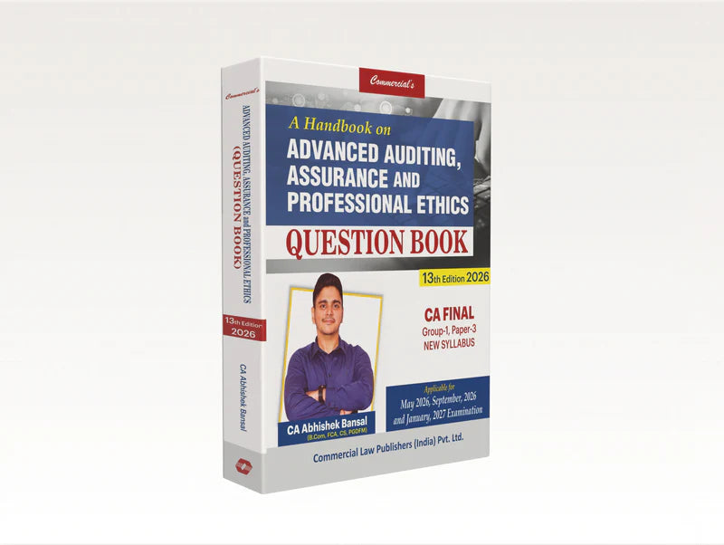 A Handbook on Advanced Auditing, Assurance, and Professional Ethics (CA Final Group-I Paper 3) New Syllabus (Question Book) - GenZbookcompany
