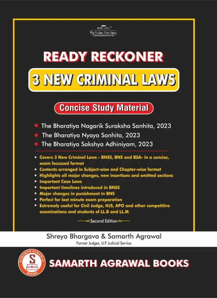 Ready Reckoner: 3 New Criminal Laws | Shreya Bhargava and Samarth Agrawal
