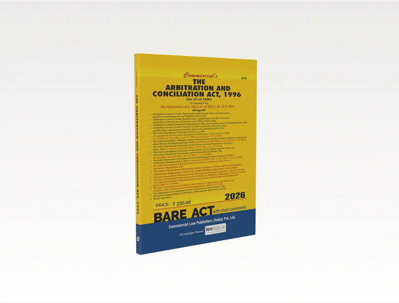 The Arbitration and Conciliation Act, 1996 | Commercial Law Publishers | Edition 2026