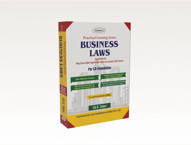 Practical Learning Series — Business Laws (CA Foundation) | 3rd Edition Jan 2026 - GenZbookcompany