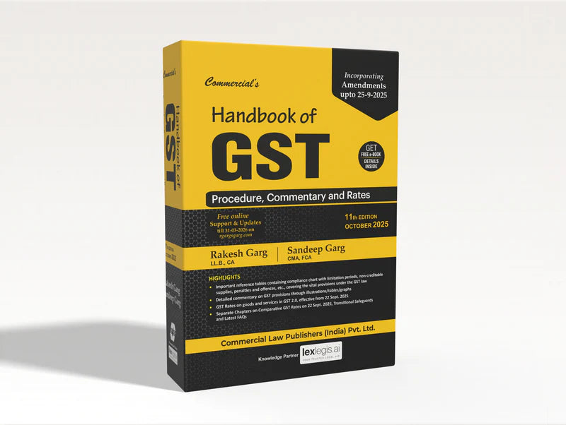 Handbook of GST |Rakesh Garg & Sandeep Garg | Commercial Law Publisher