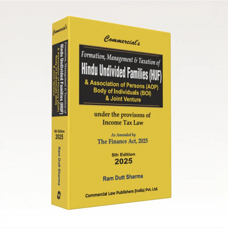 Formation Management & Taxation of HINDU UNDIVIDED FAMILIES | Ram Dutt Sharma | Edition2025