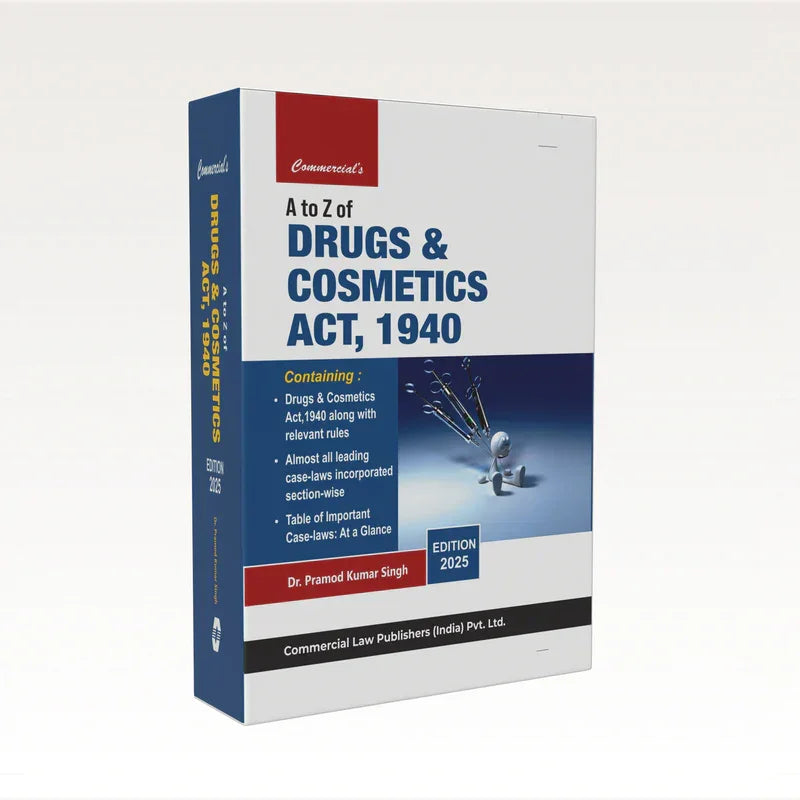 A to Z of Drugs and Cosmetics Act, 1940 | Dr. Pramod Kumar Singh | Edition 2025 - GenZbookcompany