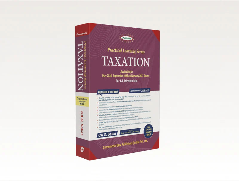 Practical Learning Series — Taxation including MCQ's (CA Inter) 2026 EDITION - GenZbookcompany